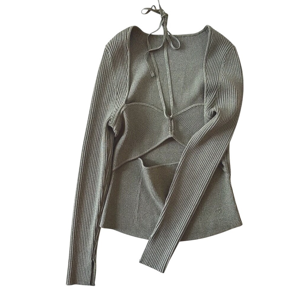 NEW Johnathan Simkhai Alexia Marled Sweetheart Top - size Large